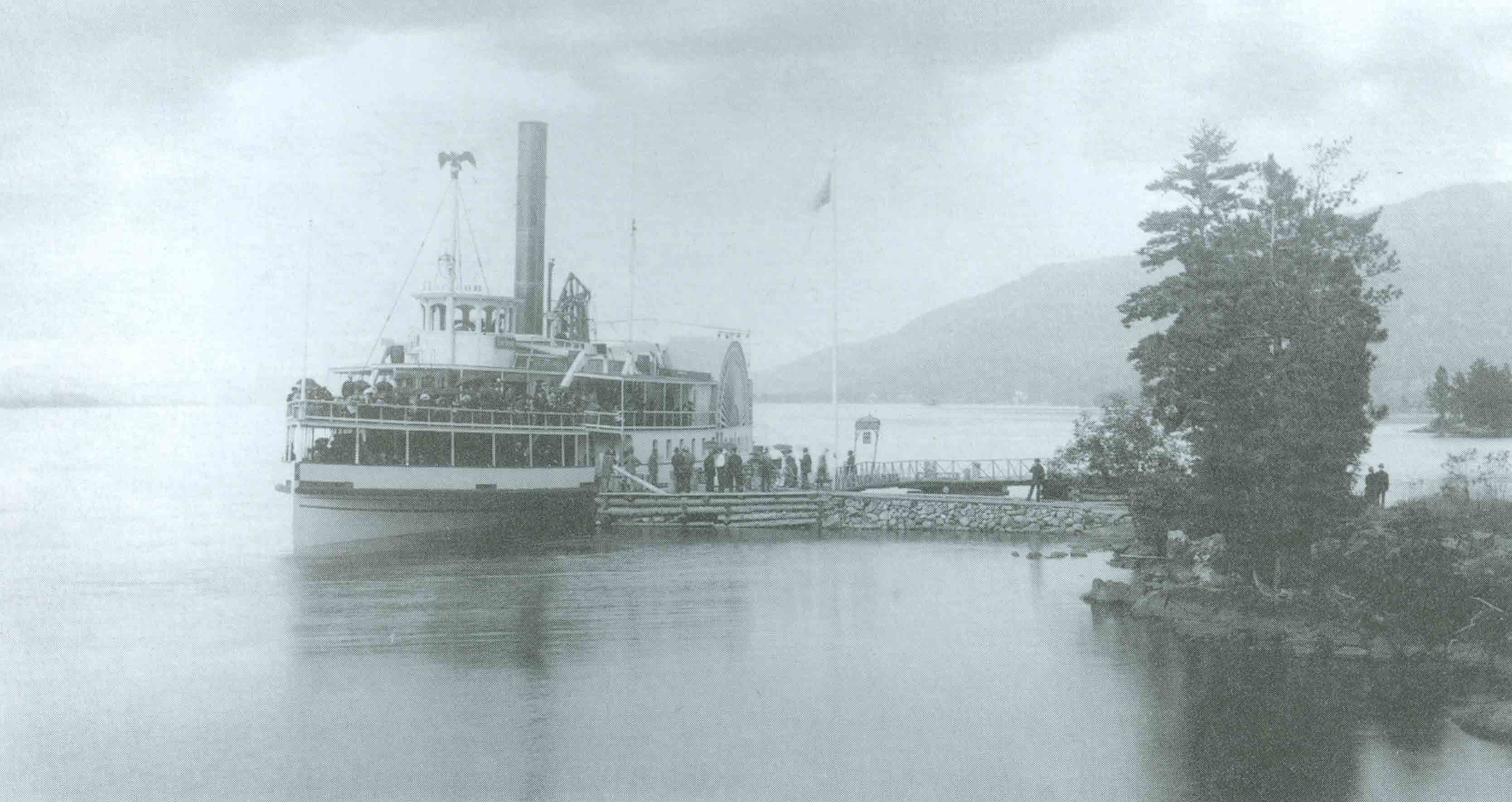 The Horicon at the Huletts Dock, c. 1880, S. R. Stoddard