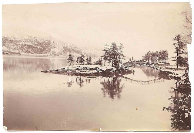 Bridge from Pumpkin Seed to Psyche Island at Ferncliff, c. 1910