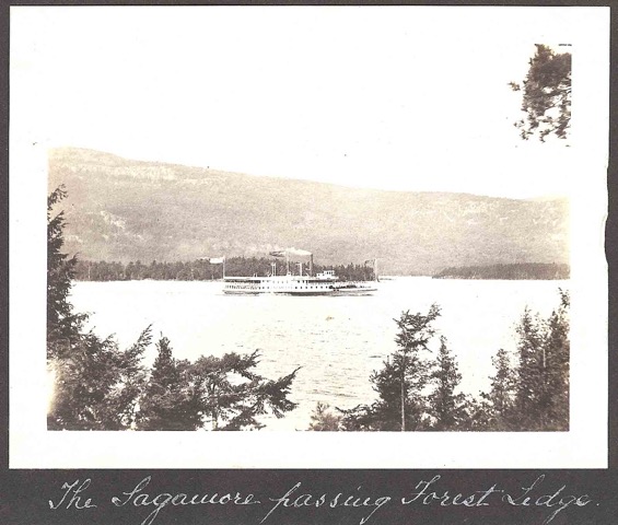 The Sagamore Passing Forest Ledge, c. 1910