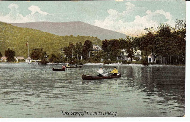 Lake George - Huletts Landing. Robson and Addee Postcard f